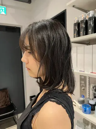 ミディアム ベージュ/グレージュ 恵比寿/丸山陽平のヘアスタイル