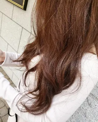 カラー ヘアアレンジ ロング See by merのマツエク・マツパデザイン