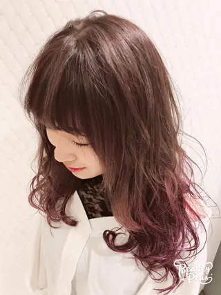 カラー 難しい髪質の縮毛矯正 高岡/射水/髪質改善のヘアスタイル