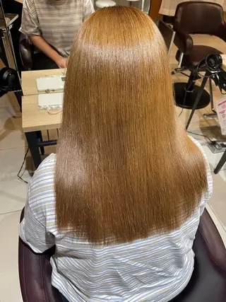 セミロング mana/髪質改善/ ヘアセット/パーマのヘアスタイル