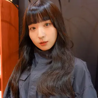 ロング カラー ダウンパーマ 【sity.ザイク】のヘアスタイル