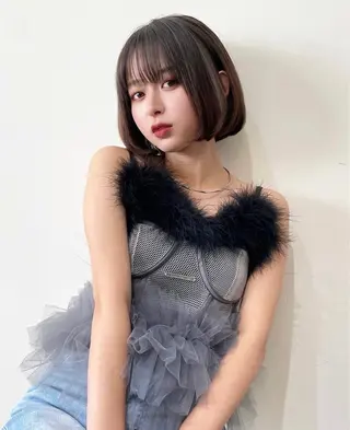 セミロング Côte所属・レイヤー/ボブカット ゆい/Côte表参道のヘアスタイル