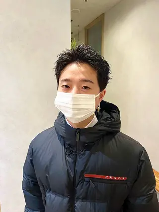 ショート カラー パーマ メンズ CANAAN hair salon 表参道店所属・🌿‬ナチュラルヘア /パーマ/蒼真🍃のヘアスタイル