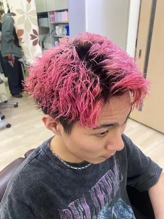 ショート カラー パーマ Agu hair chic所属・鏡 悠也のヘアスタイル