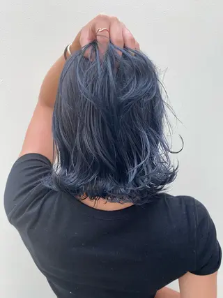 ミディアム 岸田 悠佑のヘアスタイル