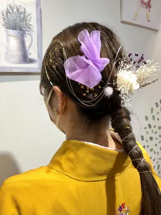 ロング ヘアアレンジ 青野 文香のヘアスタイル