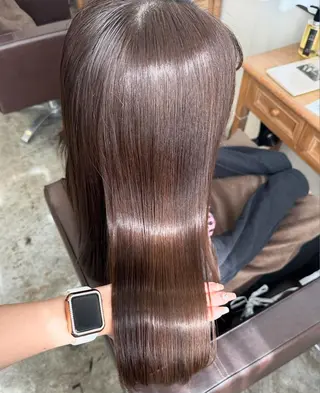 ロング カラー 韓国風🇰🇷 makoのヘアスタイル