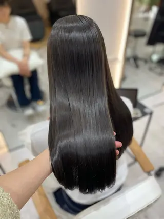 ロング ヘアアレンジ♡博多 髪質改善/艶カラーのヘアスタイル