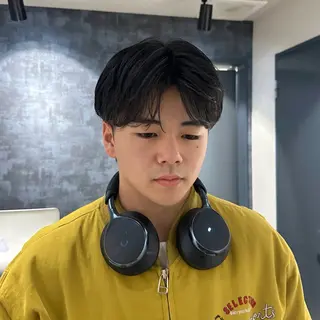 ショート カラー パーマ メンズ SALOWIN 原宿 iori所属・💈センターパート パーマ特化💈雄太のヘアスタイル