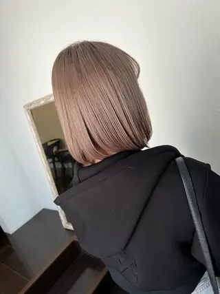 ミディアム カラー 髪質改善/ ブリーチ/中尾のヘアスタイル