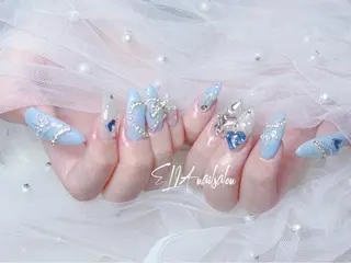 セミロング ELIA【エリア】 nailsalonのネイルデザイン