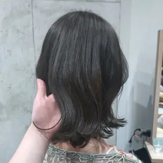 ミディアム カラー ヘアアレンジ/透明感 カラー/AKARIのヘアスタイル