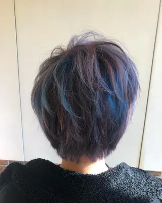 ショート カラー 🟦西荻窪メンズ特化 美容師🟦Yu-Jiのヘアスタイル