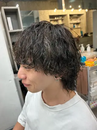 パーマ 【メンズパーマ】比嘉 啓人のヘアスタイル