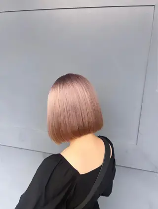 ミディアム カラー 長瀬 友唯のヘアスタイル