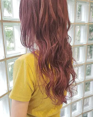 ロング カラー arrow🖤 もえみのヘアスタイル