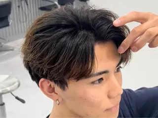パーマ メンズ メンズ専門/パーマ 特化/栄/北出瑞貴のヘアスタイル