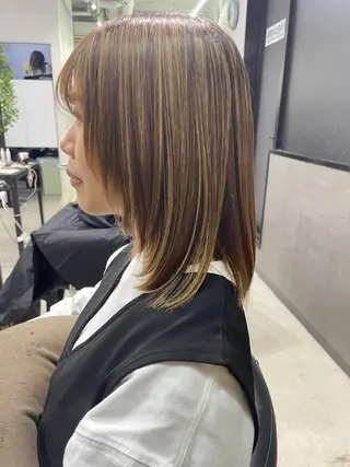 セミロング カットモデル 募集✨のヘアスタイル