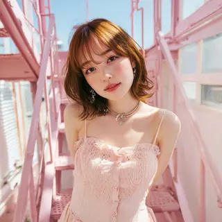 ロング 池袋/ダブルカラー GLADGE🩵のヘアスタイル