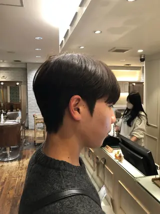 パーマ メンズ 韓国メンズヘア シンユウのヘアスタイル