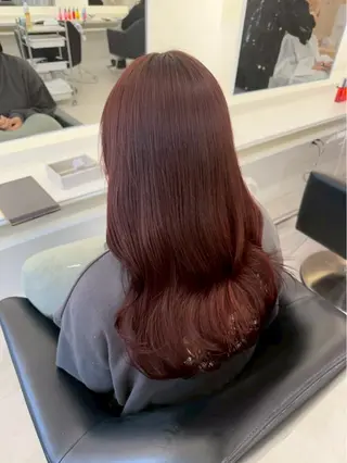 ロング カラー ParveMix 楠本結菜のヘアスタイル