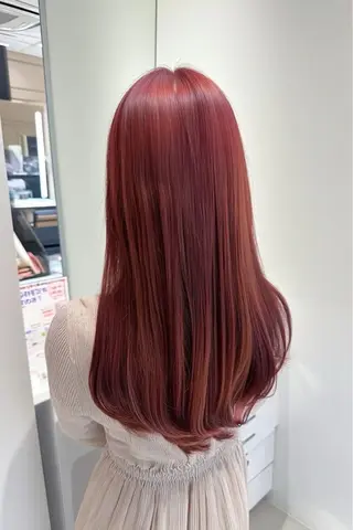 カラー 💕暖色カラー/ボブ /ピンク💕のヘアスタイル