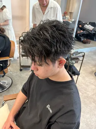 ショート パーマ メンズ 中島 耀一朗のヘアスタイル
