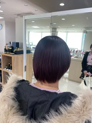 ショート 推し活/韓国/ブリー チカラーminamiのヘアスタイル