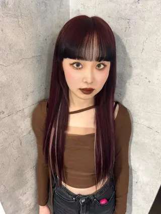 ロング カラー ハイトーン🇰🇷 19歳美容師アリルのヘアスタイル