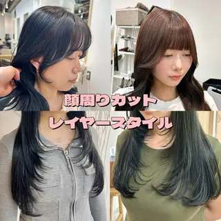 ロング カラー 髪質改善/レイヤー/ ハイトーン/まなみのヘアスタイル
