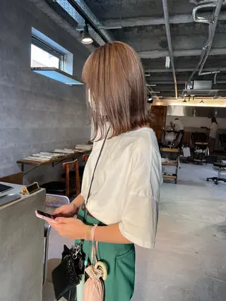 ミディアム カラー メンズヘア/レイヤー /ボブ山内春輝のヘアスタイル