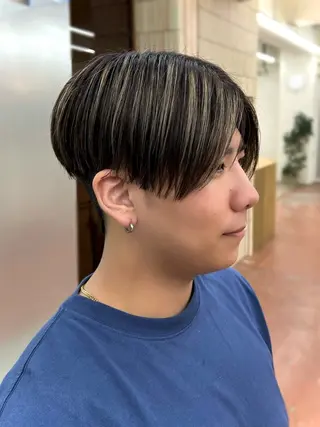 ショート カラー メンズ 矢場町/栄/上前津/ 佐藤祐希のヘアスタイル