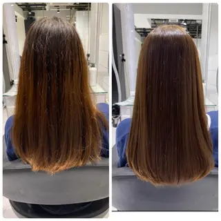 セミロング カラー ヘアアレンジ 外苑前NO.1艶髪 透明感カラーのヘアスタイル