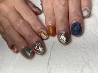 ショート ネイル 山崎 怜のネイルデザイン