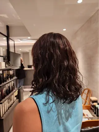 ミディアム パーマ 🫧Miyu /ブロー🫧のヘアスタイル