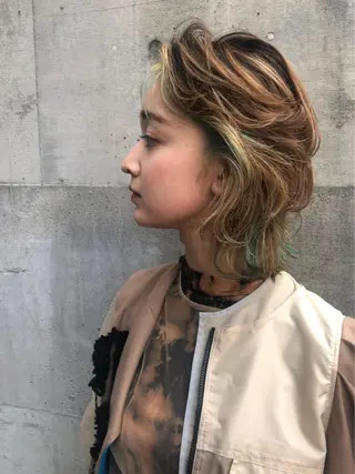 ミディアム ショートボブ /綾華のヘアスタイル