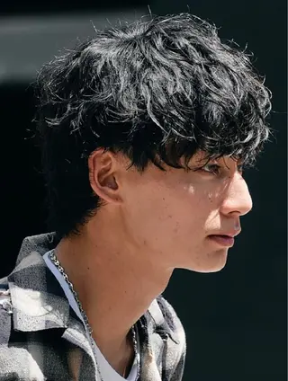 パーマ メンズ 夏果⭐︎fifth 天神 海外風パーマのヘアスタイル