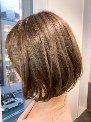 ショート カラー パーマ WISTERIA P LUS1 ikumiのヘアスタイル