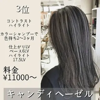 セミロング nameless髪質 改善ブリーチ心斎橋のヘアスタイル