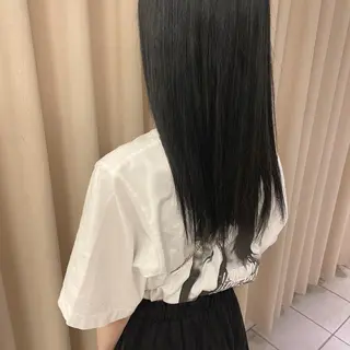 ロング カラー ノンダメージ⭐️ 透明感カラー中田七菜のヘアスタイル