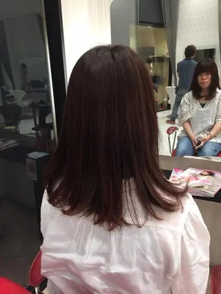 セミロング 田畑 福恵のヘアスタイル