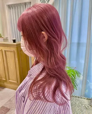 ロング 透明感カラー/カット 髪質改善/森栄範のヘアスタイル