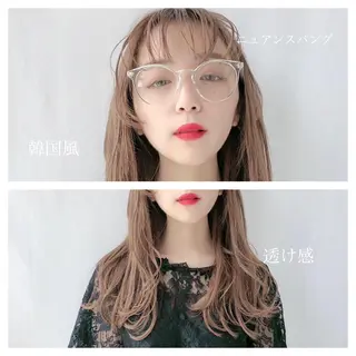 ロング カラー 前髪/ハイライト得意 安西駿一 【銀座】のヘアスタイル