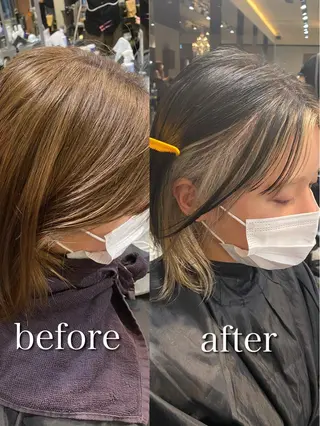 ミディアム 【1日2名様限定】 AFLOAT白川雄副のヘアスタイル