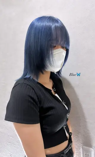 カラー 𝑭𝒖𝒌𝒂🩶 モテ髪×透明感カラーのヘアスタイル