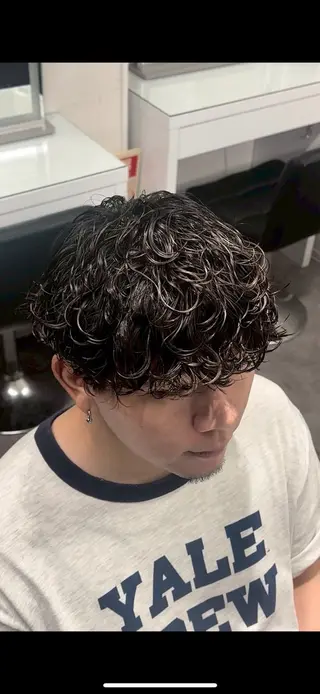 ショート パーマ メンズパーマ特化 園田　楓莉のヘアスタイル