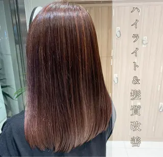 セミロング 美髪矯正/髪質改善 /ヨナミネのヘアスタイル