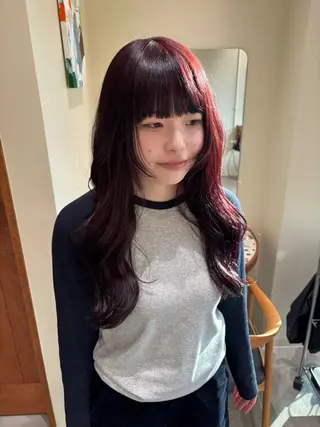 ロング カラー satsuki itoのヘアスタイル