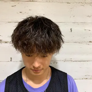 メンズ JUNYA 海外ガールヘアのヘアスタイル