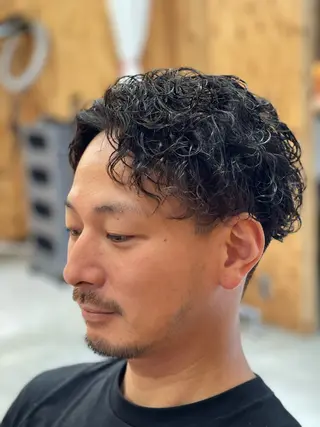 ショート メンズ Switch所属・メンズパーマ新発田駅 仲野博和のヘアスタイル